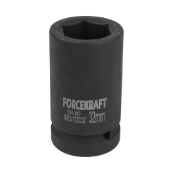 Головка ударная глубокая 1'', 32мм (6гр.) FORCEKRAFT FK-48510032