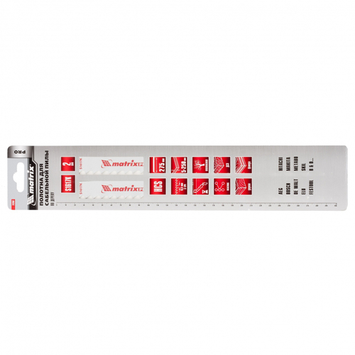 782007 Полотна по дереву для сабельной пилы S1617K 275 / 8,5 мм, HCS, 2 шт., PRO// Matrix