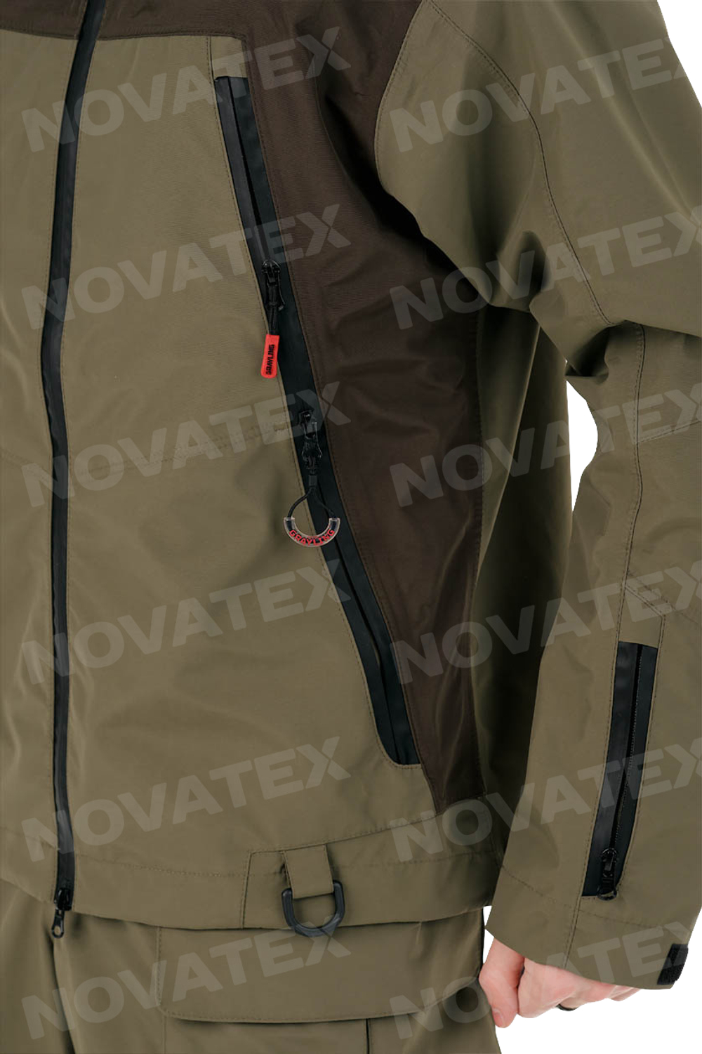 Костюм Nova-Tex Фиш Мастер Тёмный хаки Таслан Grayling 10/10 -