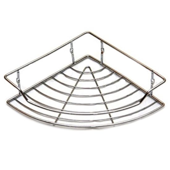 Полка угловая хромированная Besser BS 0435C (21,5х21,5х5 см)