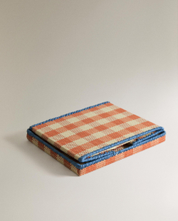 Zara Home Корзина из плетёной бумаги, цвет горчичный, 30 см