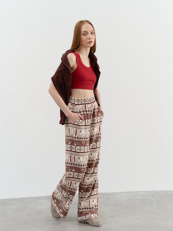 Брюки палаццо 