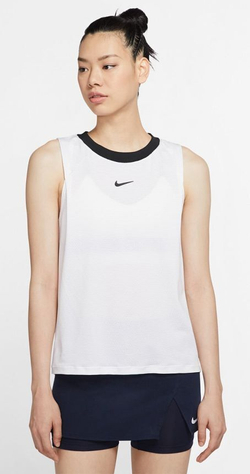 Женский топ теннисный Nike Court Dri-Fit Advantage Tank W - белый