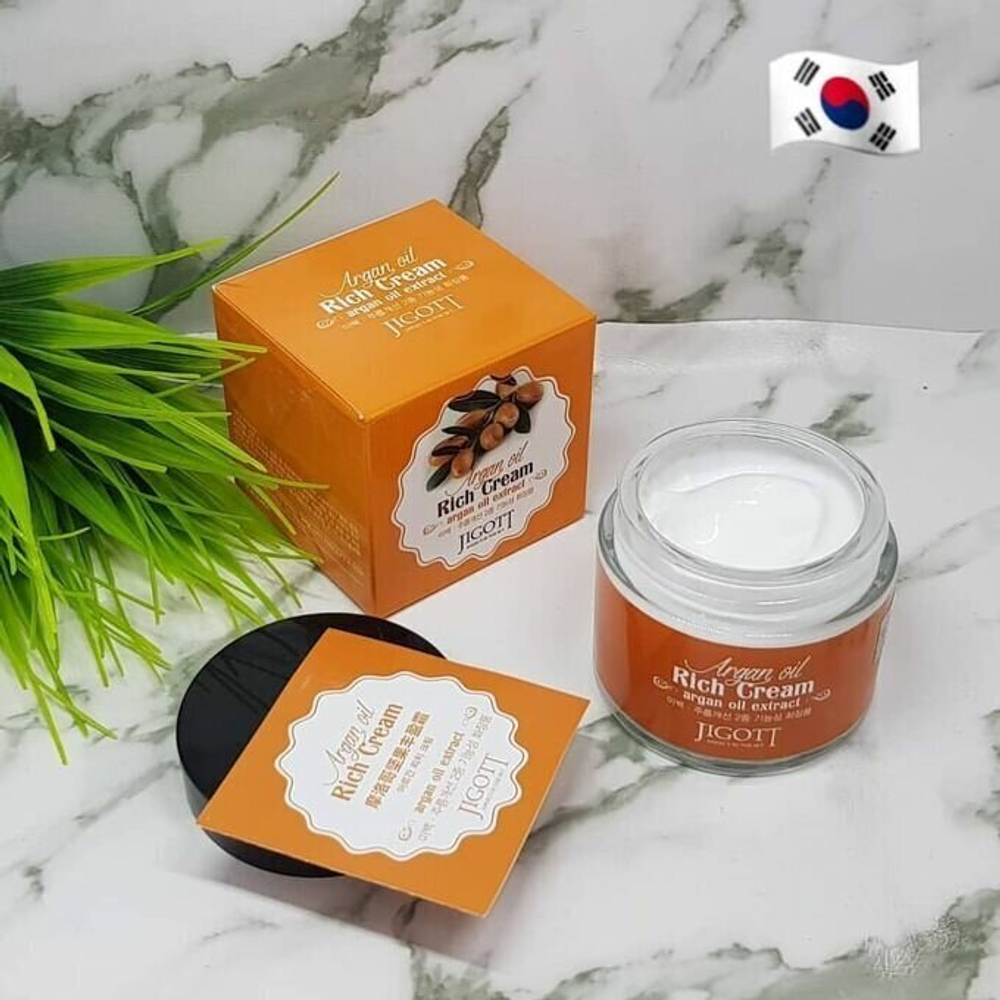 Jigott Cream Крем для лица с аргановым маслом Jigott Argan Rich Cream - 70 мл