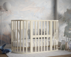 Кроватка детская Incanto Stella 11в1 с маятником слоновая кость