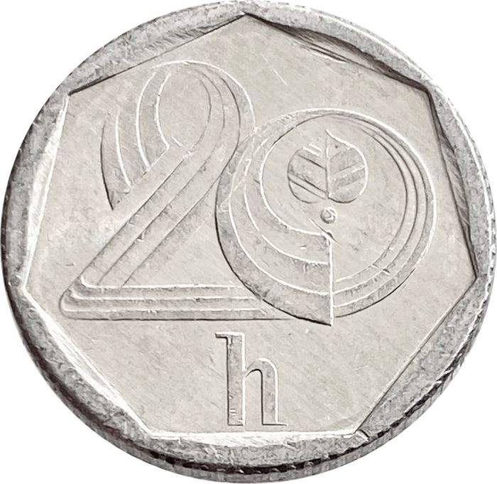 20 геллеров 1993-2003 Чехия