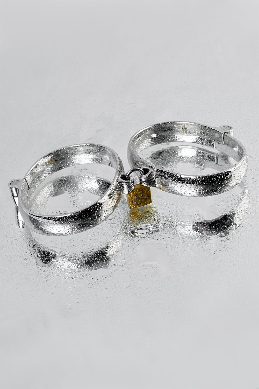 Наручники, TOYFA Metal, металл, серебристые, 11 см