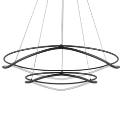 736527 Люстра ROTONDA 115W LED 5736LM 120G ЧЕРНЫЙ 3000-6000K