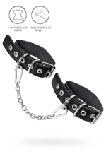 Черные оковы из одного ремешка с люверсами