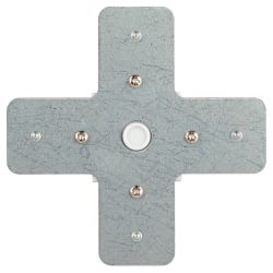 Коннектор ЭРА TR-1PA-СX-WH X-образный для однофазного шинопровода белый