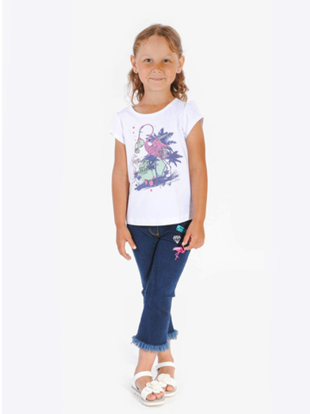 Брюки джинсовые для девочки 4-8 лет Fleur de Vie