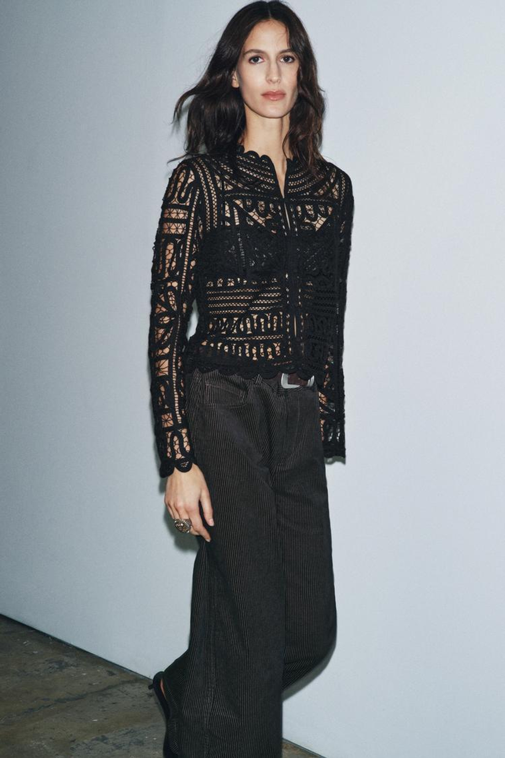 ZARA БЛУЗА — ZW COLLECTION, ЧЕРНЫЙ