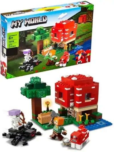 Конструктор Майнкрафт Грибной дом 272 детали 1078