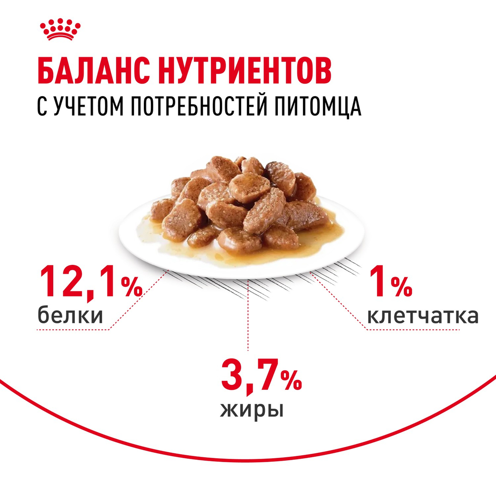 Royal Canin Hair&Skin Care Хэйр Энд Скин Корм влажный для взрослых кошек поддержание здоровья кожи и шерсти соус 85г