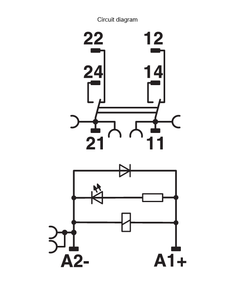 RIF-1-RPT-LDP-24DC/2X21/FG Релейный модуль  - Phoenix Contact - 2908215