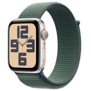 Часы Apple Watch SE (2024) 44mm Aluminium Case, Sport Loop, цвет Lake Green (Сияющая звезда)