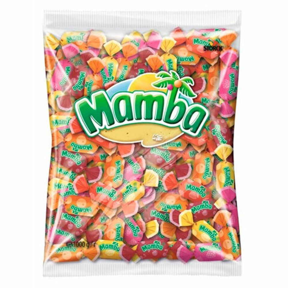 Конфеты жевательные MAMBA Ассорти, 1000 г, 09025А00000095