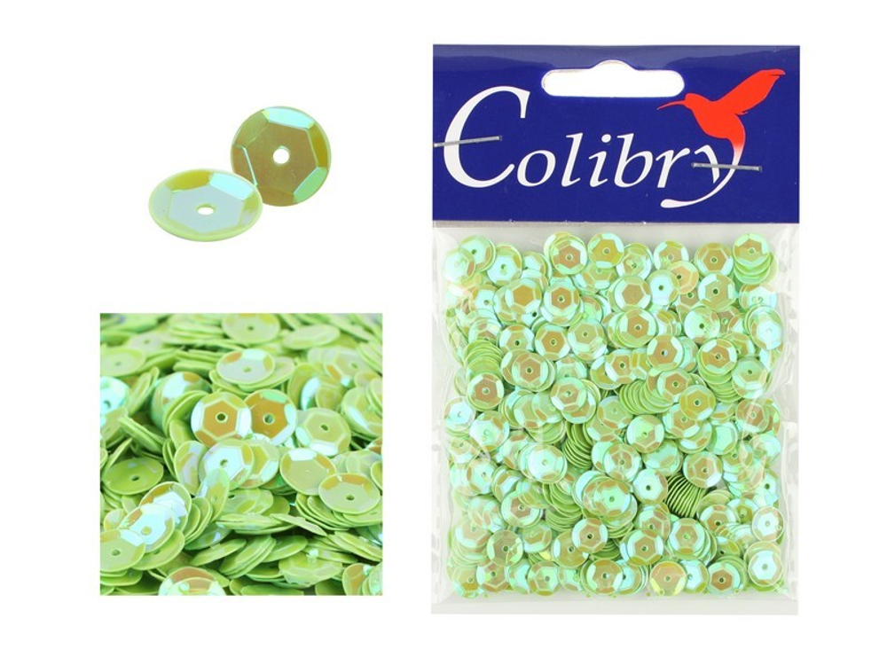 Пайетки граненые голографические-10гр-6мм-Colibry