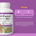 Natural Factors, MultiFactors® для женщин старше 50 лет, 90 вегетарианских капсул