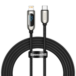 Type-C Кабель Baseus Display Fast Charging Data Cable Type-C to IP 20W PD 2m - Black