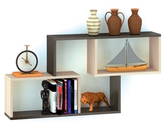 Полка ПН-3 венге / дуб молочный