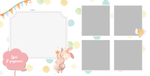 PSD-Шаблон фотокниги "It's a girl"