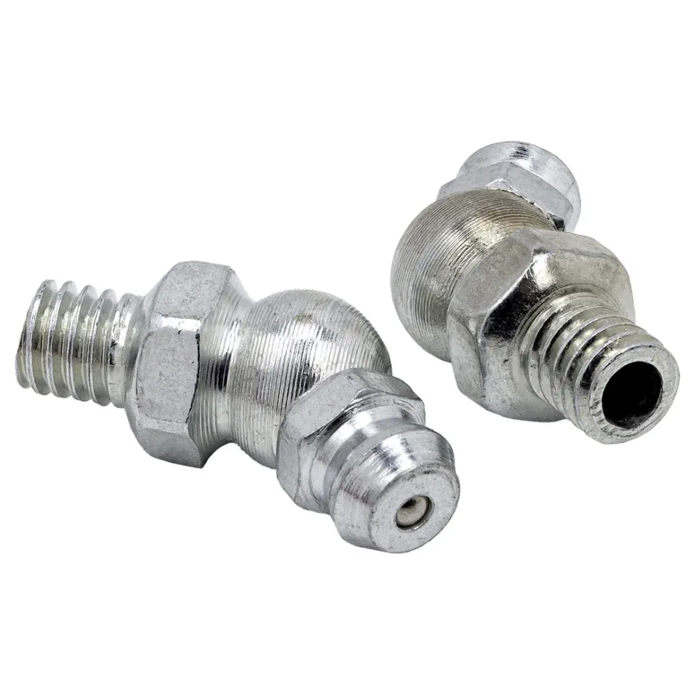 Пресс-масленка 6мм угловая (45град.), комплект 10 шт. RockForce RF-GN-01-45-6MM