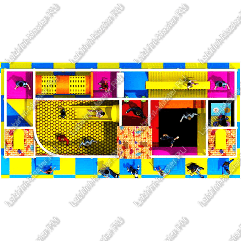 Детский игровой лабиринт "Ночной городок"