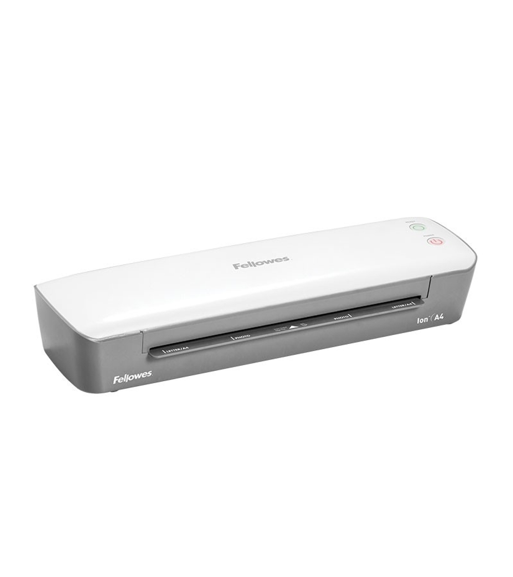 Ламинатор Fellowes Ламинатор Ion A4 FS-4560001 (75-125 мкм, 30 см / мин, AutoShutOff, механизм освобождения, стартовый набор пленок)