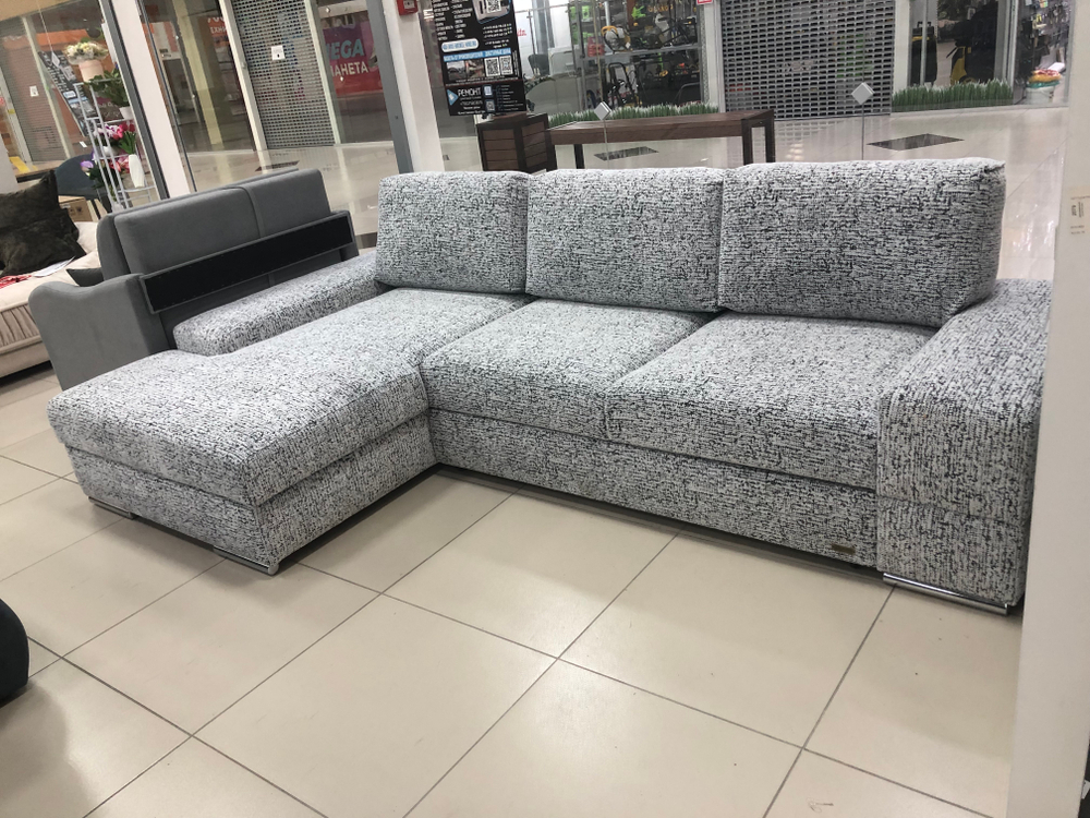 Супермягкий утопающий трендовый угловой диван