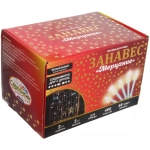 Гирлянда для улицы ЗАНАВЕС «Мерцание» ш2* в3,0 м 480 ламп LED, прозрач.пров,1 реж.,IP-54, Теплый белый, белый мерцает (возможность соединения)