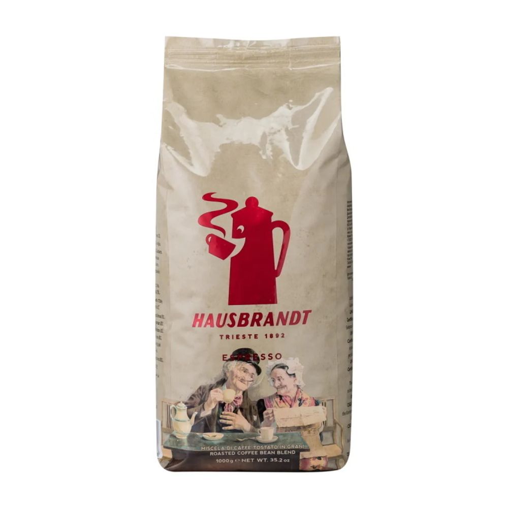 Кофе в зернах Hausbrandt Espresso, вакуумная упаковка 1000 г, 2 шт
