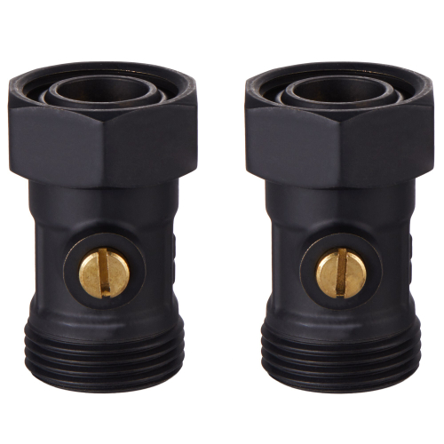 Набор нижнего подключения Royal Thermo прямой раздельный 3/4х3/4ЕК (черный)