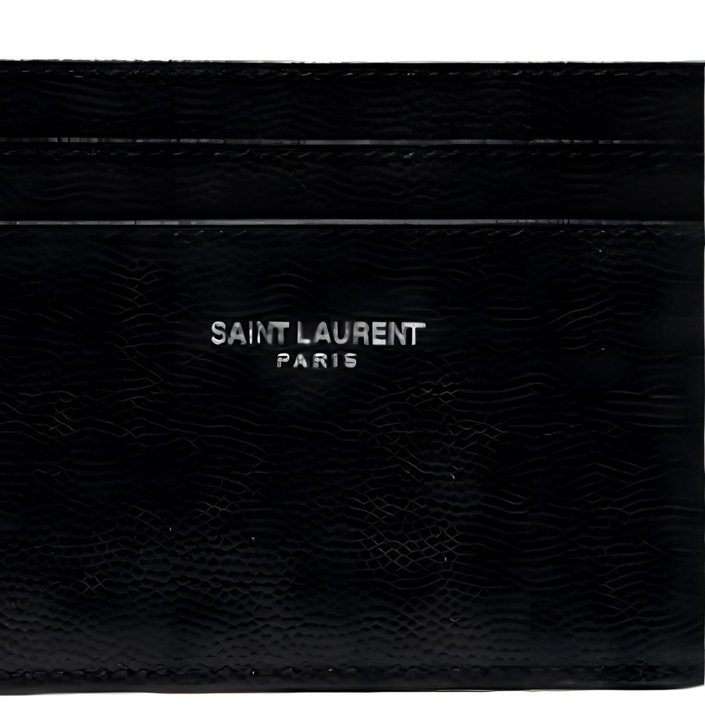 Картхолдеры и кошельки SAINT LAURENT Logo, 375946BTY0N-1000
