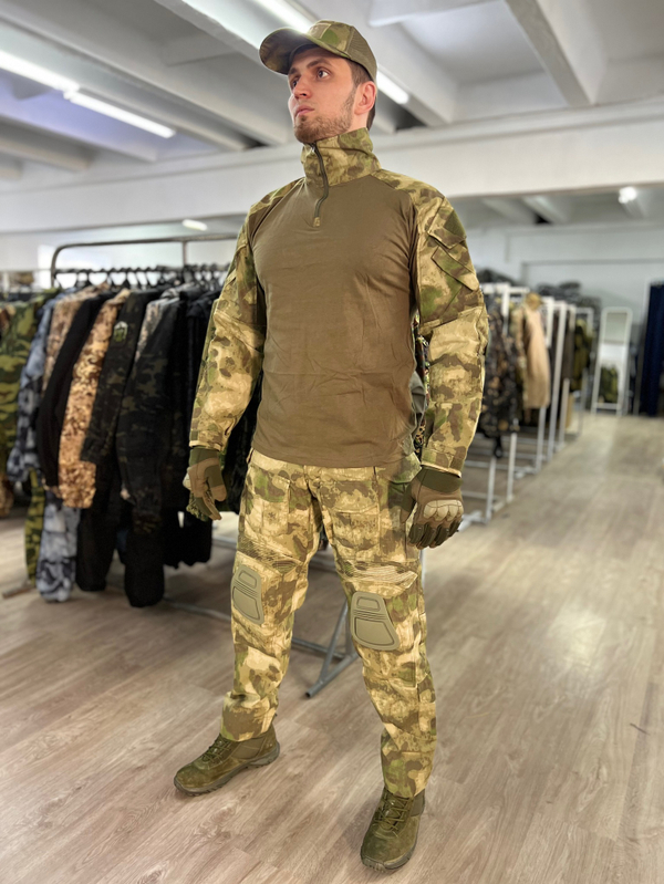 Тактический костюм G3 с защитой локтей и коленей / мох