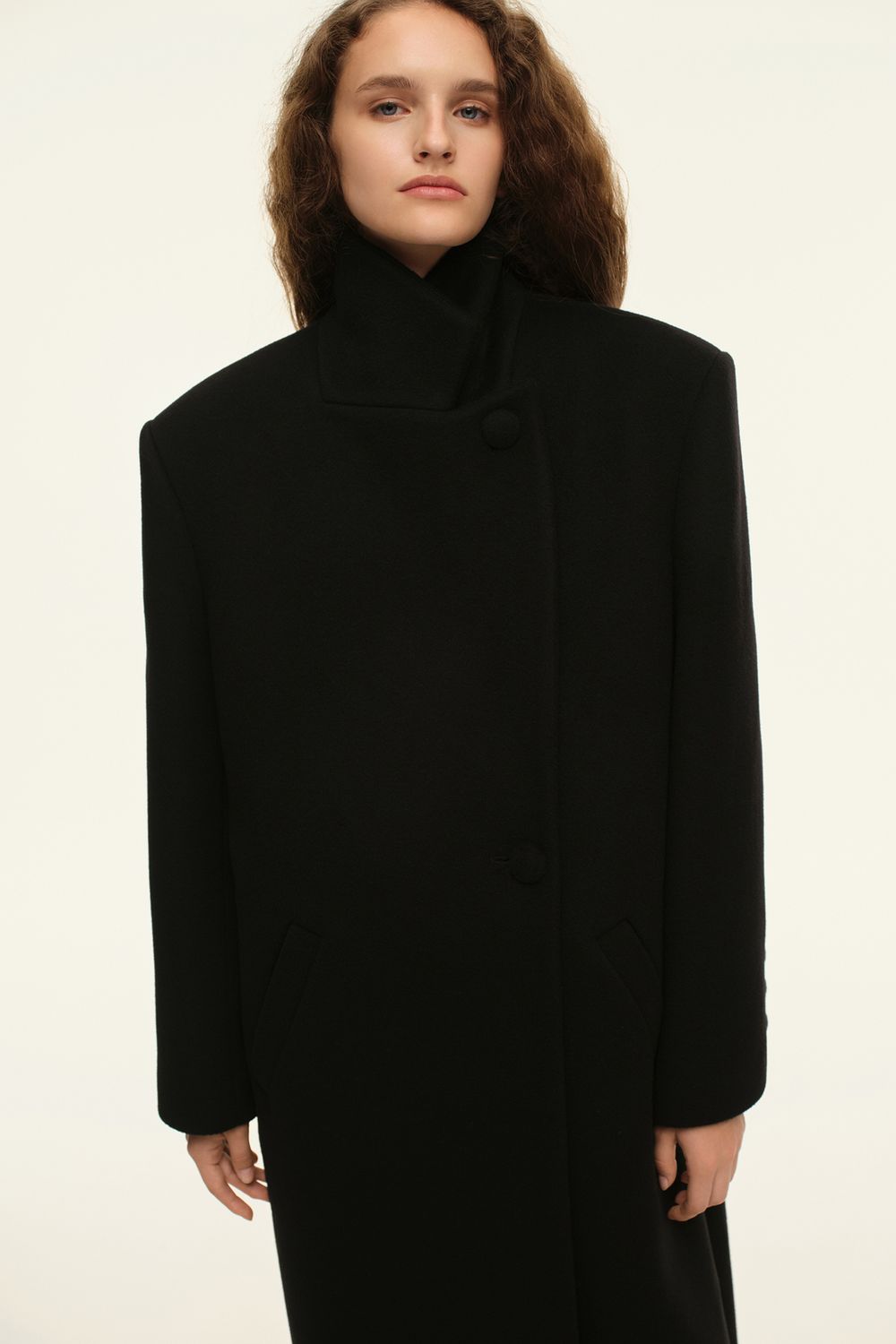 Пальто прямого кроя (((Choux Base))), черное