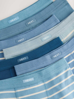 Носки хлопковые для мальчика Next AA9-656, 7 шт., Голубой, Синий