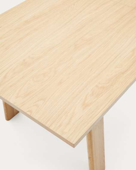 Arlen Раздвижной стол из массива дуба и шпона с натуральной отделкой 200(250) 95 см