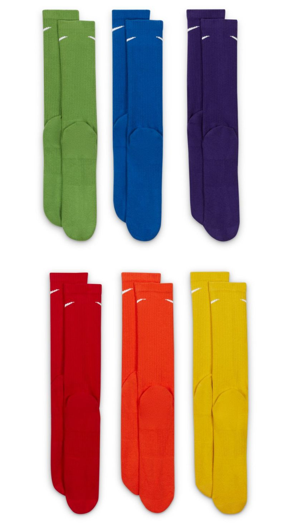 Теннисные носки Nike Everyday Plus Cushion Crew Socks 6P