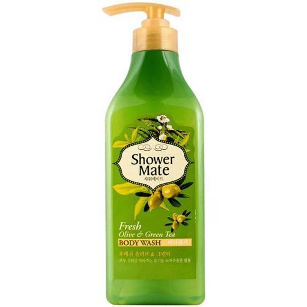 Kerasys Shower Mate Гель для душа Оливки и зеленый чай 550 г
