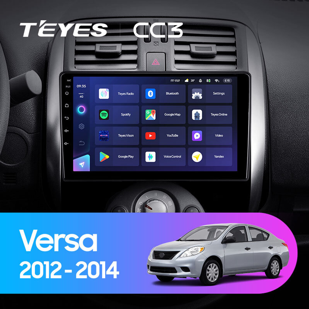 Teyes CC3 9" для Nissan Sunny, Versa 2012-2014