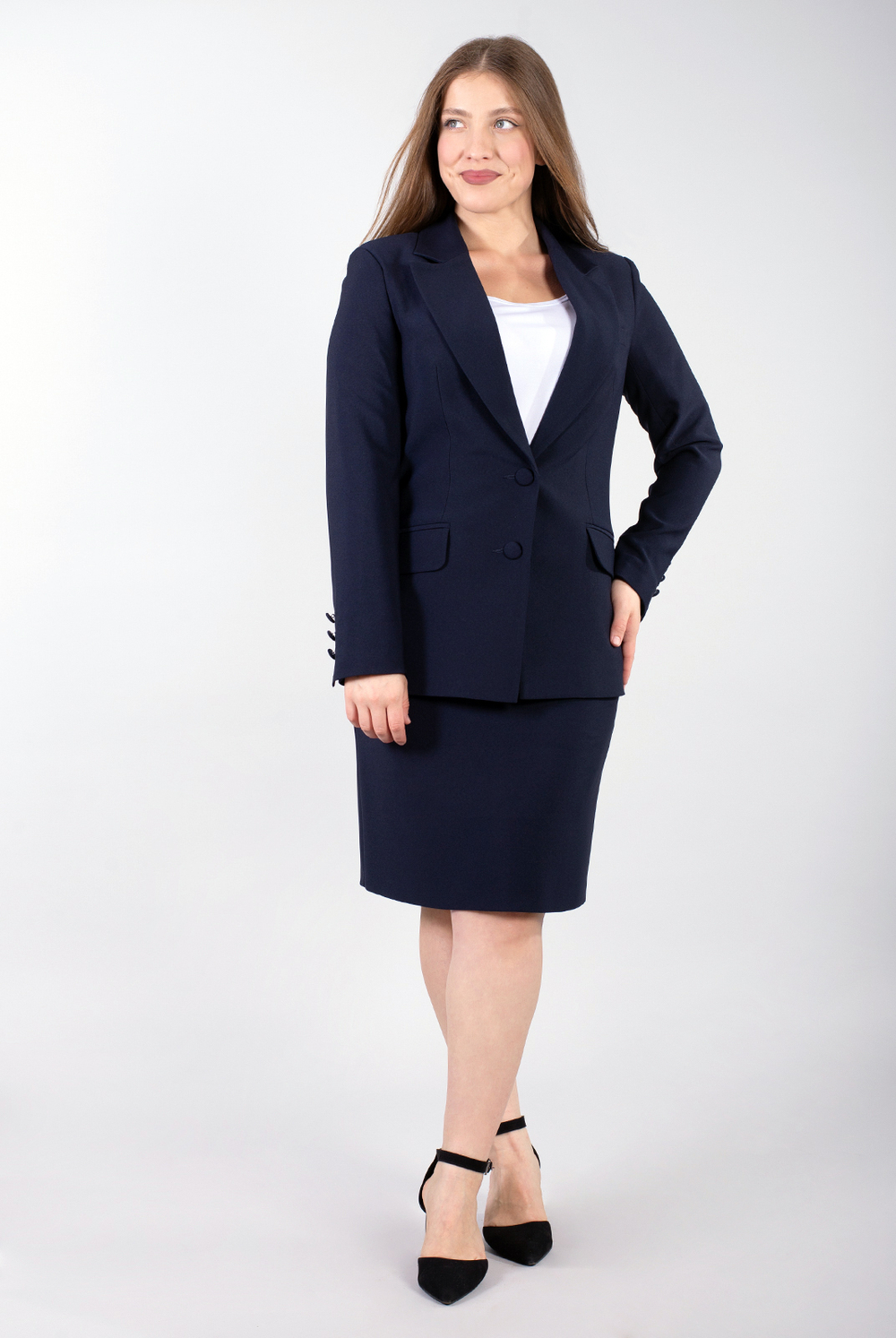 Жакет женский 3561зп, Тёмно тёмно син #70ТТСи043561зп