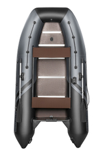 YACHTMAN-360 СК (Яхтман) серый-черный (лодка ПВХ под мотор с усилением)