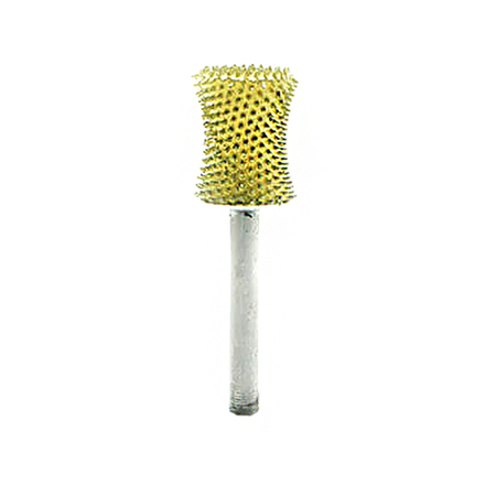 Цилиндр вогнутый, желтый, хвостовик 3.2 мм,  d фрезы 9,5 мм