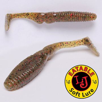 Виброхвосты съедобные LJ Pro Series MISTER GREEDY 3.0in (7,6 см), цв. PA03, 7 шт.