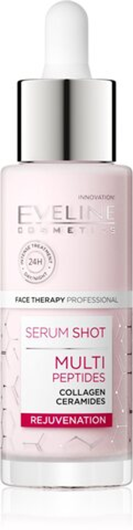 Eveline Cosmetics Serum Shot Multi Peptides - омолаживающая сыворотка для лица с коллагеном /   30  ml  / GTIN 5903416039587
