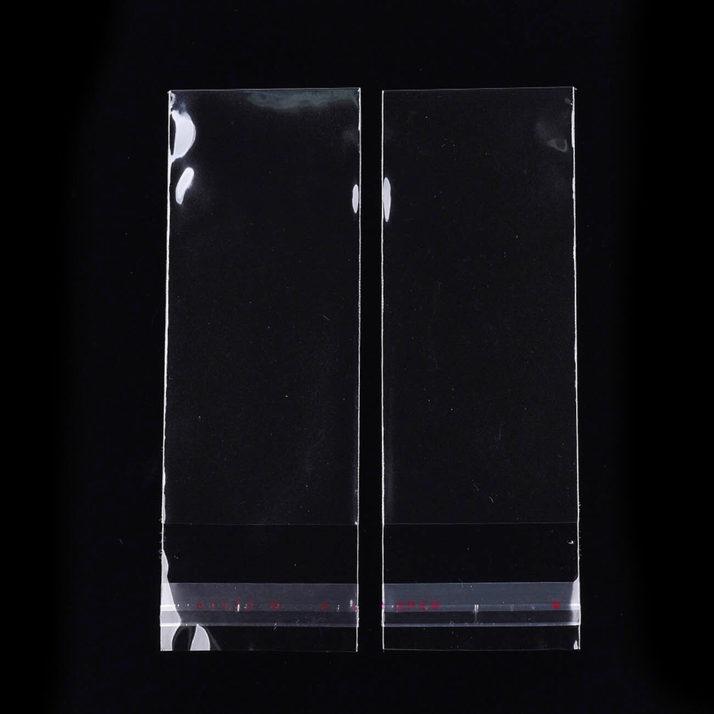 Пакеты 6х12+3 см. БОПП прозрачные упаковочные с клеевым клапаном