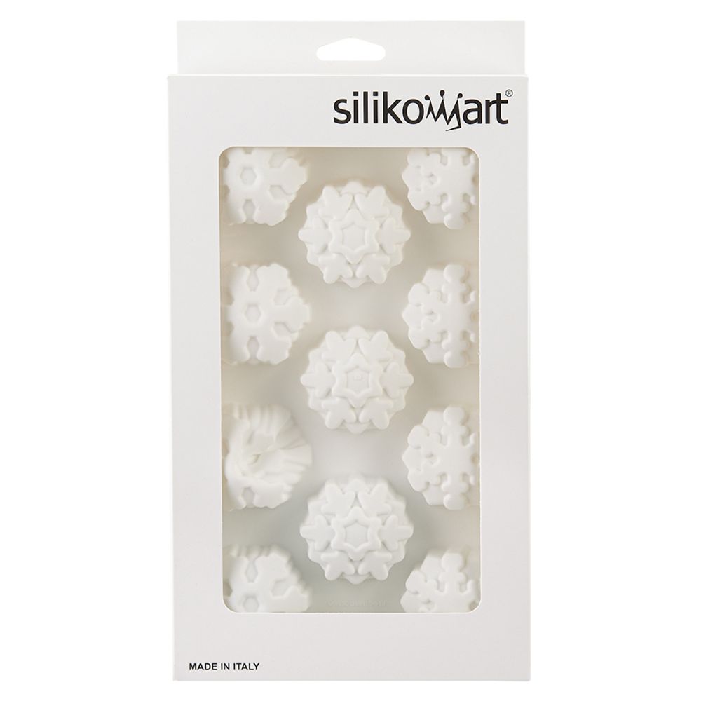 Silikomart Форма для приготовления пирожных и конфет Snowflakes 30,5 х 18 см