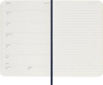 Еженедельник Moleskine (DSB2012WN2) Classic Soft WKNT Pocket 90x140мм 144стр. мягкая обложка синий сапфир