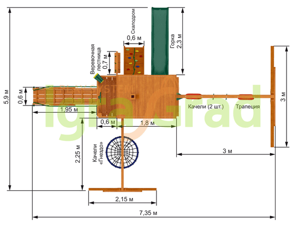 Детская площадка IgraGrad Шато 3